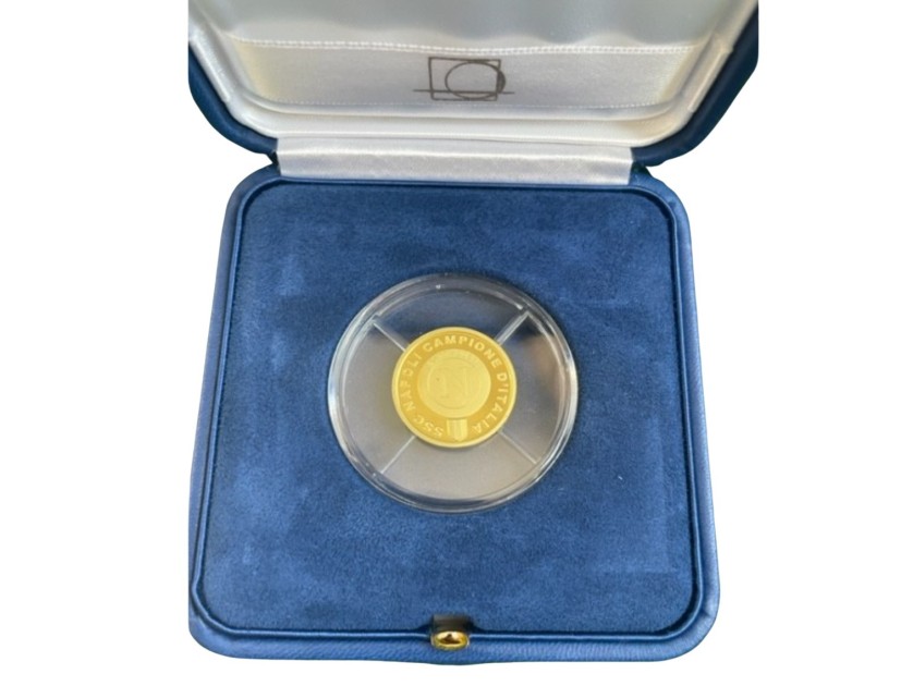 Scudetto Napoli 2022/23 commemorative gold medal