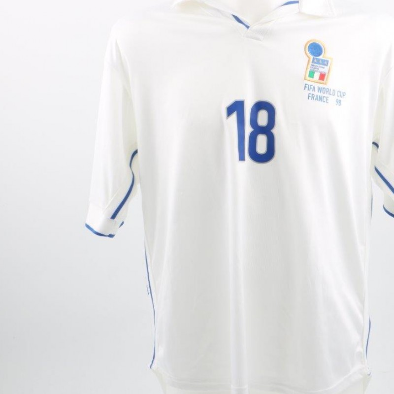 R. Baggio Italy match issued shirt, FIFA World Cup France '98