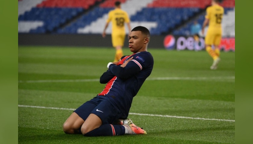 Mbappe's Official PSG Signed Shirt, 2020/21