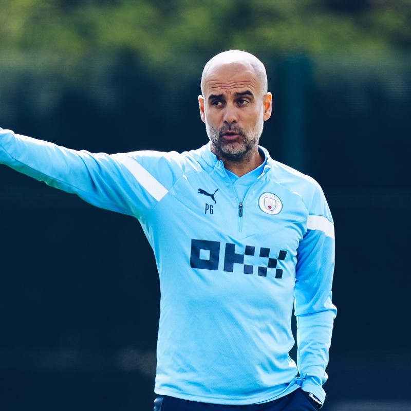 Pep Guardiola Worn Training Kit - Treble Winning Season 2022/23