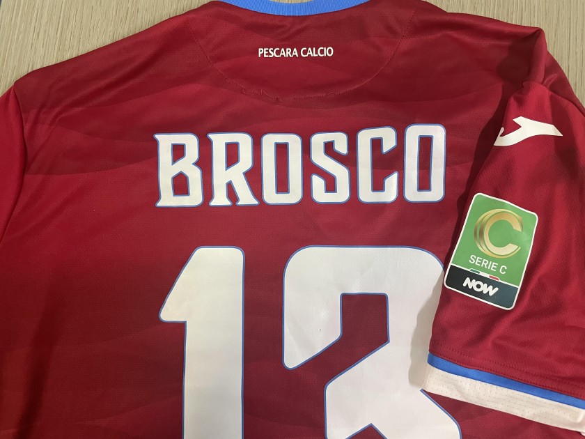 Brosco's Match-Worn Shirt, Legnago Salus vs Pescara 2025 - "Earth Day" Special Patch