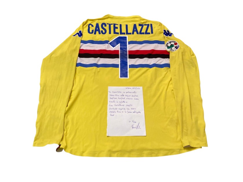 Castellazzi's Match-Issued Shirt Spezia vs Sampdoria 2006