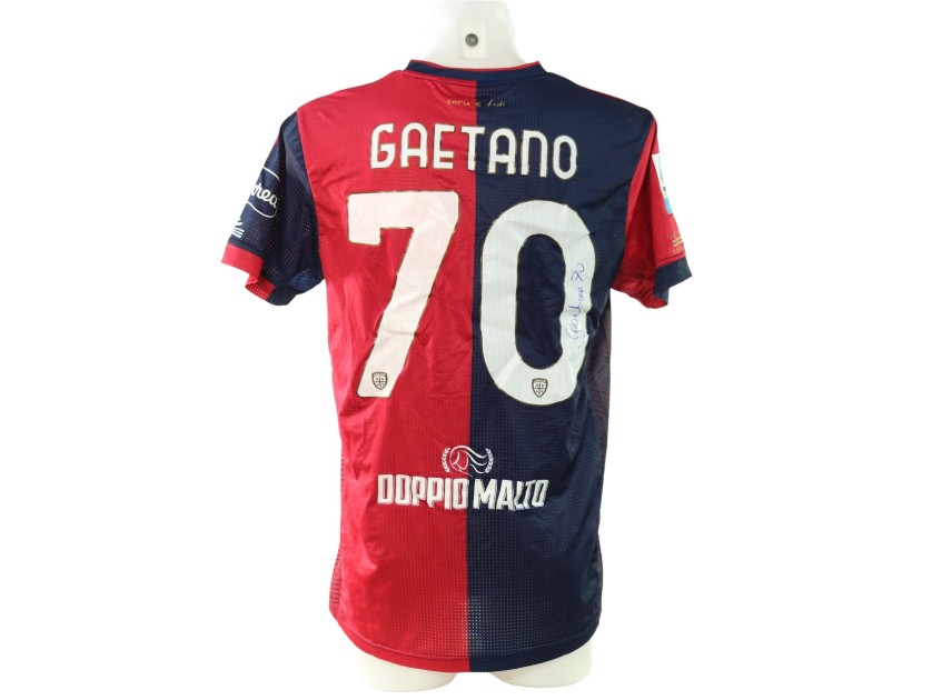 Gaetano's Signed Unwashed Shirt, Cagliari vs Milan 2024