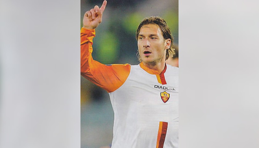 Totti's Roma Match-Issued Shirt, UEFA Cup 2005/06