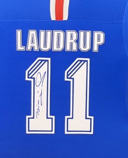 Brian Laudrup signed Rangers 1998 shirt - All Star Signings