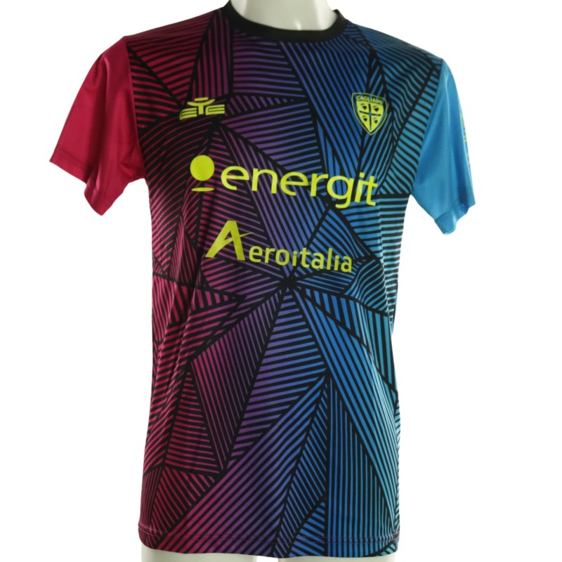 Idrissi's Cagliari Signed Pre-Match Unwashed Shirt, 2025/26