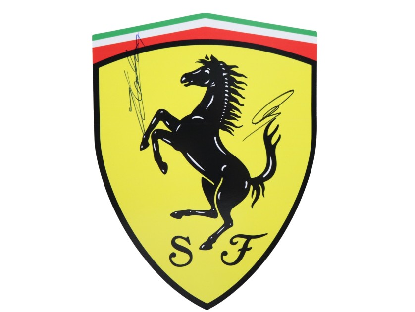 Scuderia Ferrari Signed Hembelm - Signed by Hamilton and Leclerc