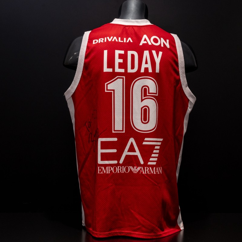 Zach Leday's Olimpia Milano Signed Official Match-Worn Jersey - Limited Edition