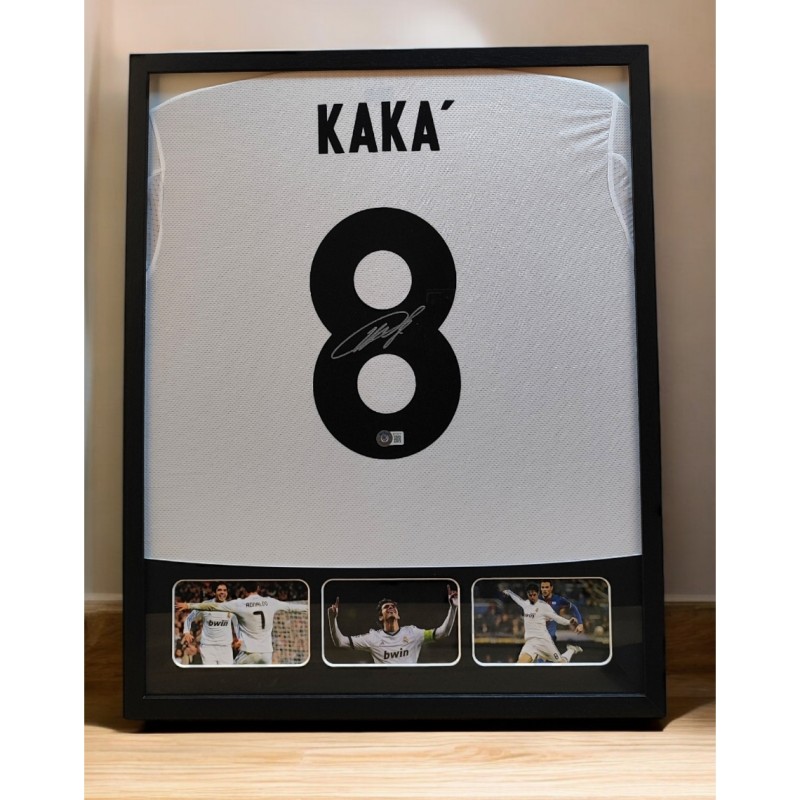 Kaká Real Madrid Signed and Framed Shirt