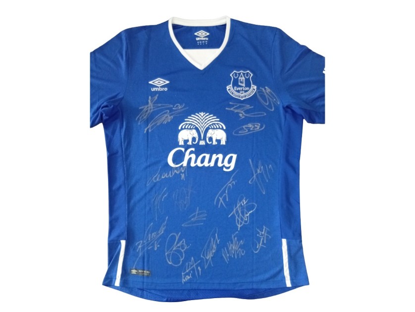 Everton 2015 Shirt - Signed by the Team