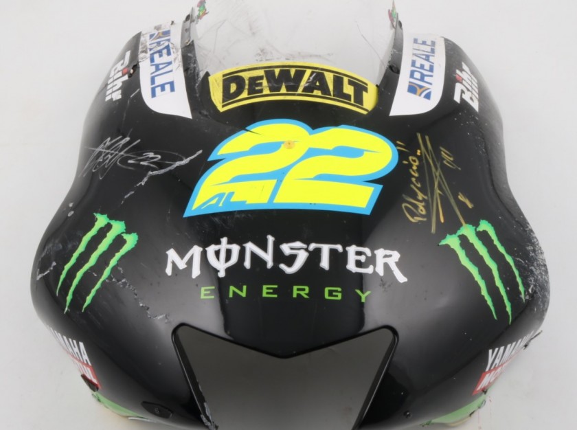 Front cowling Monster Yamaha Tech3 2016 of Alex Lowes #22, signed by Alex Lowes and Pol Espargaro