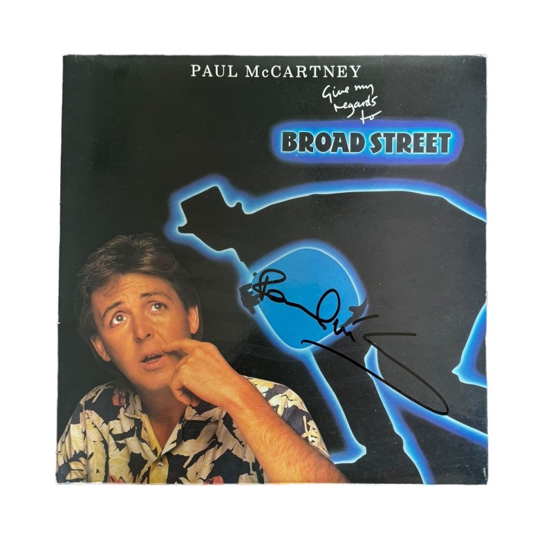 Vinile firmato da Paul McCartney "Give My Regards To Broad Street