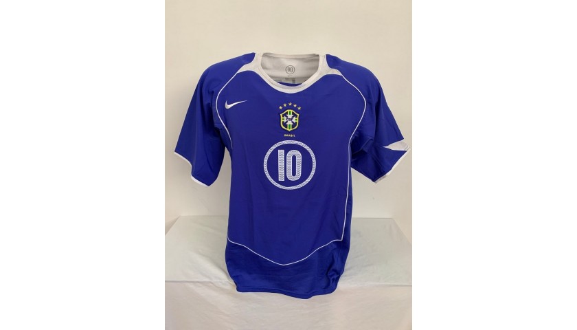 Ronaldinho's Official Brazil Signed Shirt, 2004 - CharityStars