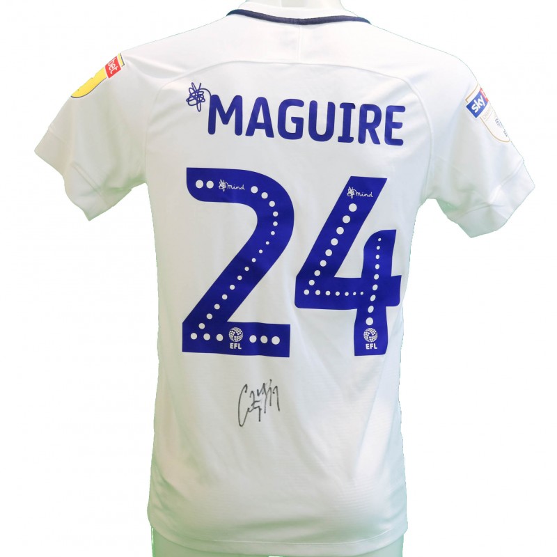 Maguire's Preston Worn and Signed Poppy Shirt