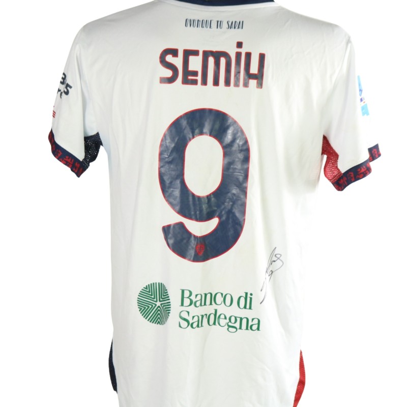 Maglia Semih Unwashed Sassuolo vs Cagliari, 2026 - Autografata