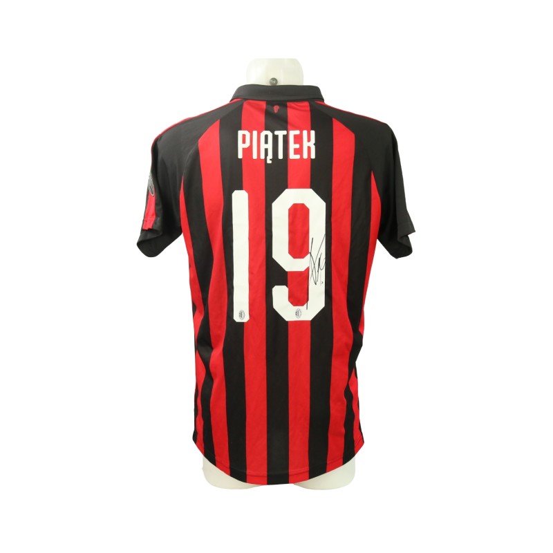 Piatek's Milan Signed Match-Issued Shirt, 2018/19