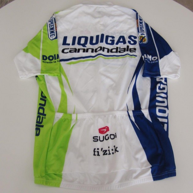 Vincenzo Nibal Liquigas worn shirt, Giro D'Italia 2011 - signed