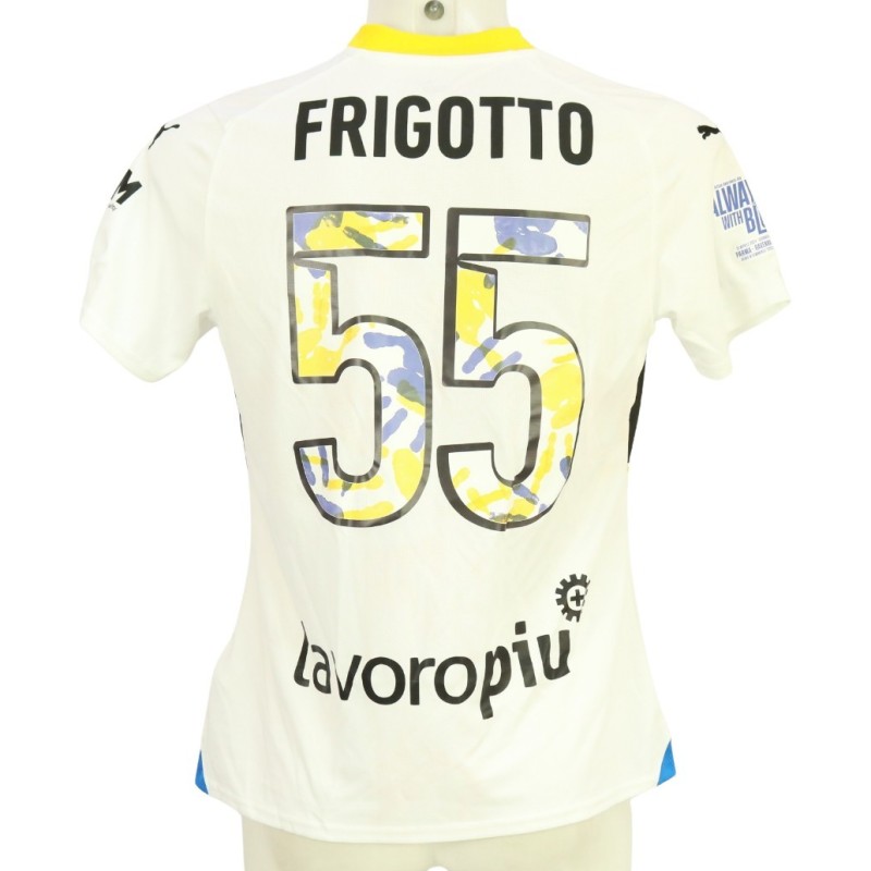 Frigotto's Issued Shirt, Parma vs Ravenna Women 2024 - Patch Always With Blue