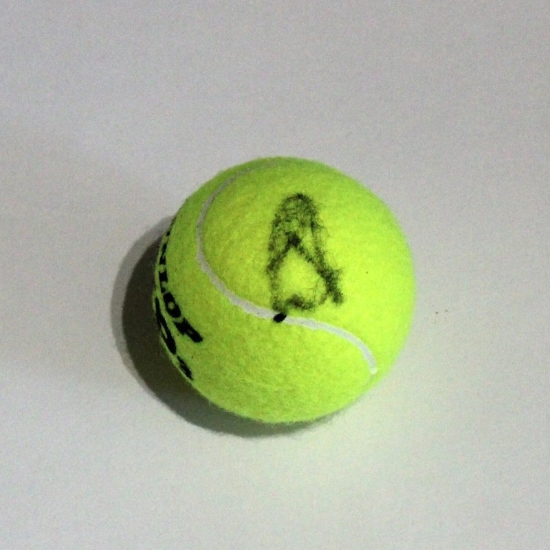 Pallina da Tennis Autografata da Jannik Sinner Internazionali d'Italia 2024