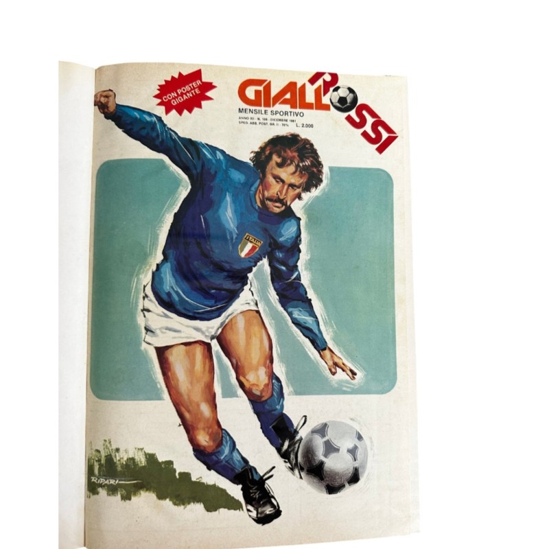Vintage Mixed Bound Volumes of “Roma Giallorossa” Magazine, 1983-1984