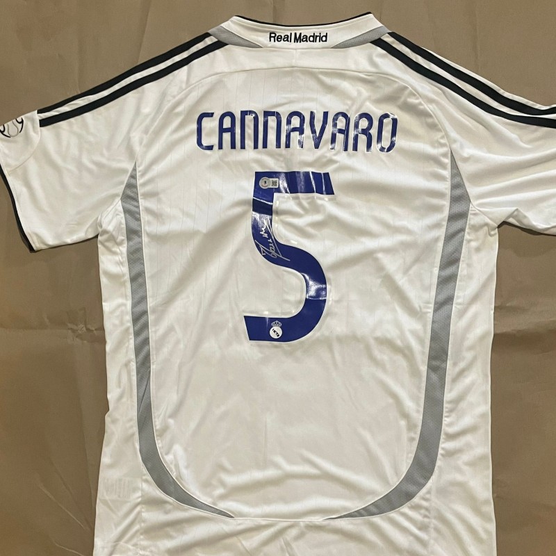 Replica maglia del Real Madrid 2006/07 firmata da Fabio Cannavaro