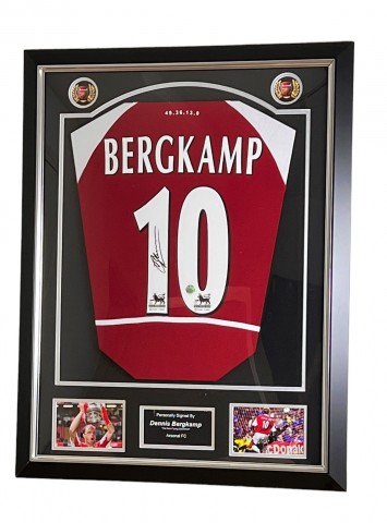 Dennis Bergkamp's Arsenal 'Invincibles' Signed and Framed Shirt
