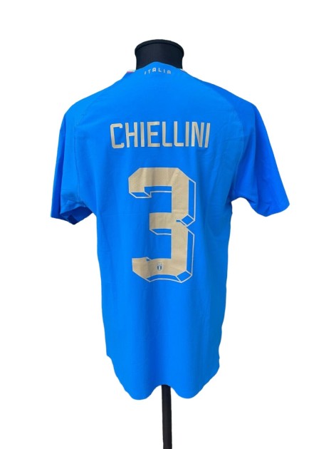 Chiellini's Match-Issued Shirt, Italy vs Argentina 2022 - Final