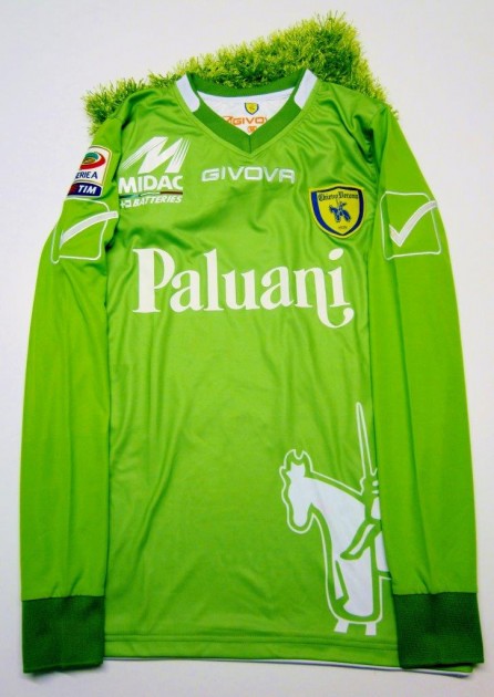 Chieo Verona match issued shirt, Puggioni, Serie A 2013/2014