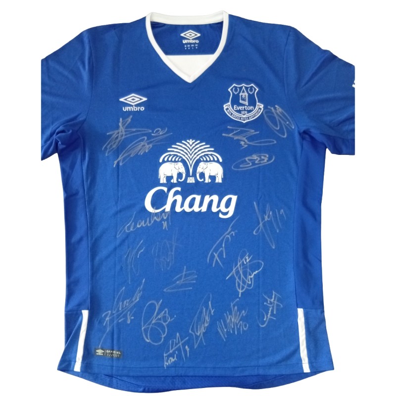 Everton 2015 Shirt - Signed by the Team