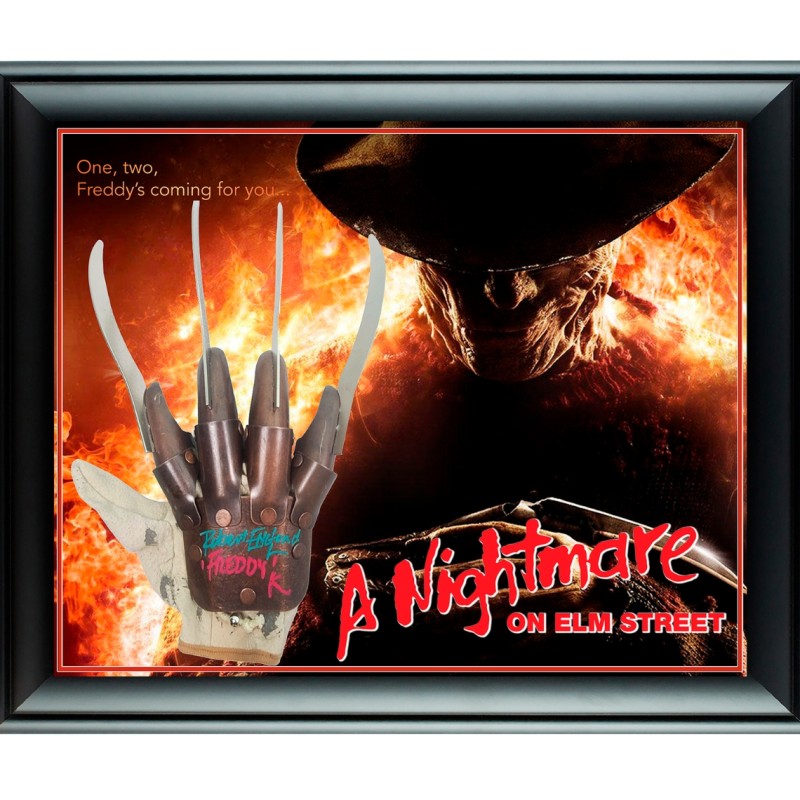 Robert Englund Signed and Framed 'A Nightmare on Elm Street' Glove 