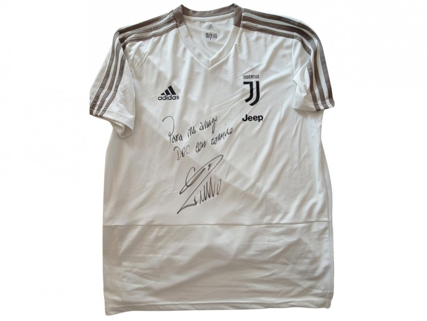 Ronaldo's Juventus Signed Training Shirt, 2020/21 - CharityStars