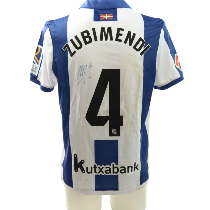 Zubimendi's Signed Unwashed Shirt, Real Sociedad vs Valladolid 2025