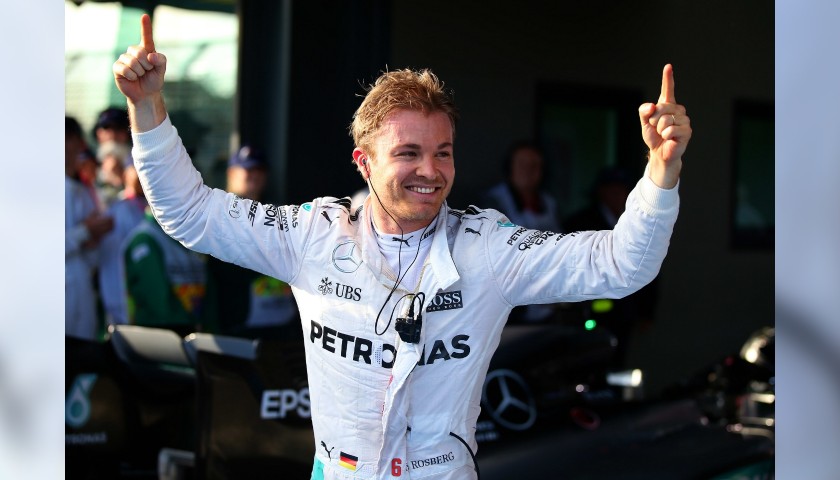 Guanti gara Mercedes - Autografati da Nico Rosberg