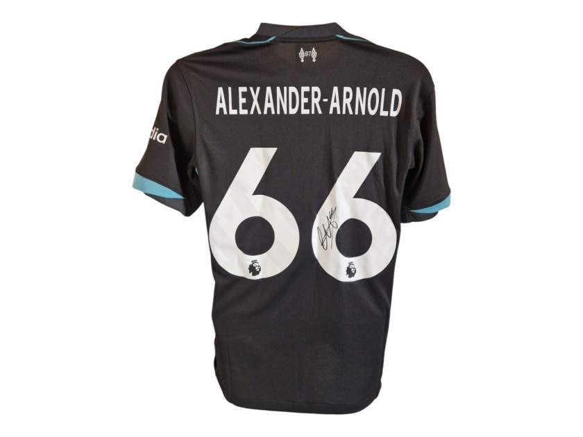 Maglia ufficiale away Trent Alexander-Arnold Liverpool 2024/25 - Autografata