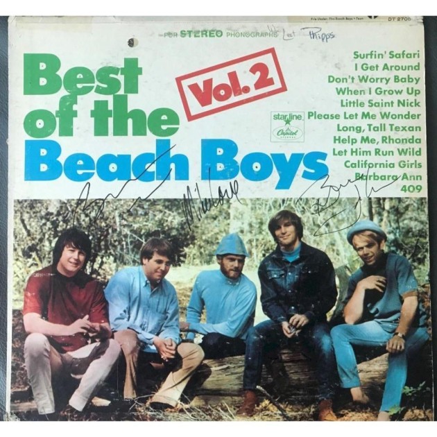 The Beach Boys Signed Vol.2 Vinyl LP  