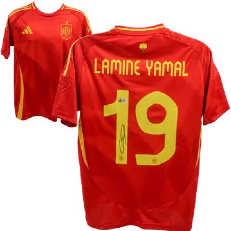 Lamine Yamal's Spain Signed Replica Shirt