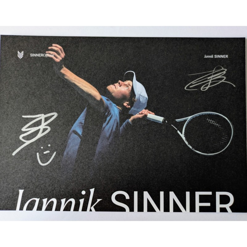 Postcard - Signed by Jannik Sinner