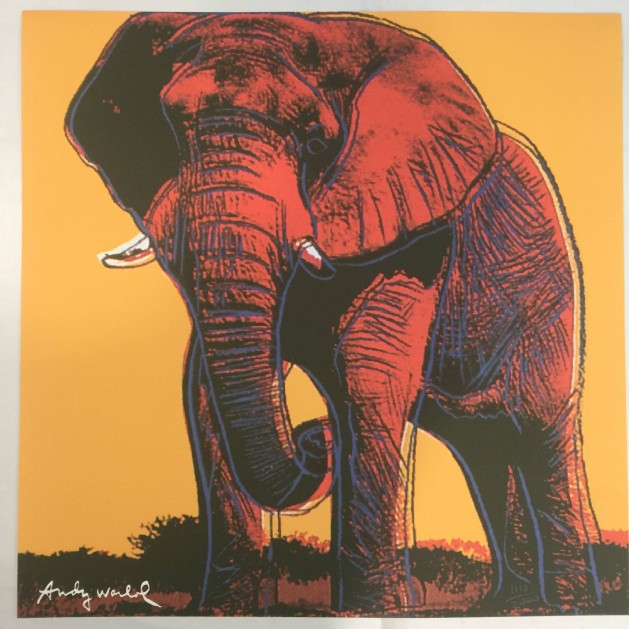 Andy Warhol Signed "Elephant" 