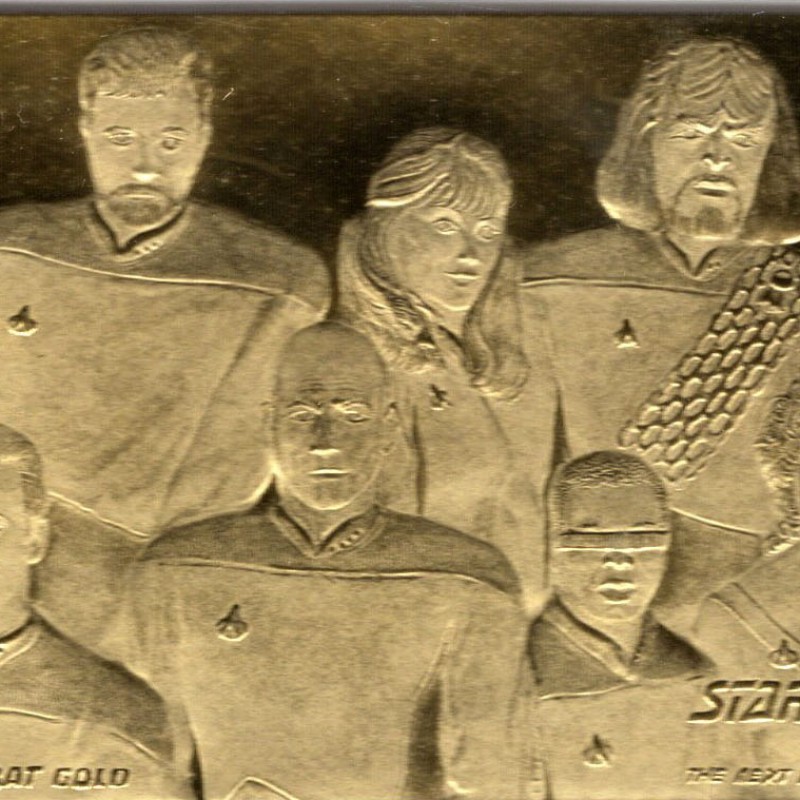 Limited Edition Gold Card Star Trek: Senior Officers Next Generation 1997