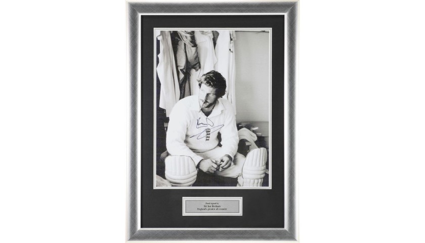 Ian Botham Icon - Infamous Cigar Photo, Signed by Beefy Himself