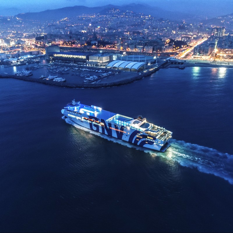 GNV Return Ferry Trip for 4 + Car, Genoa, Italy