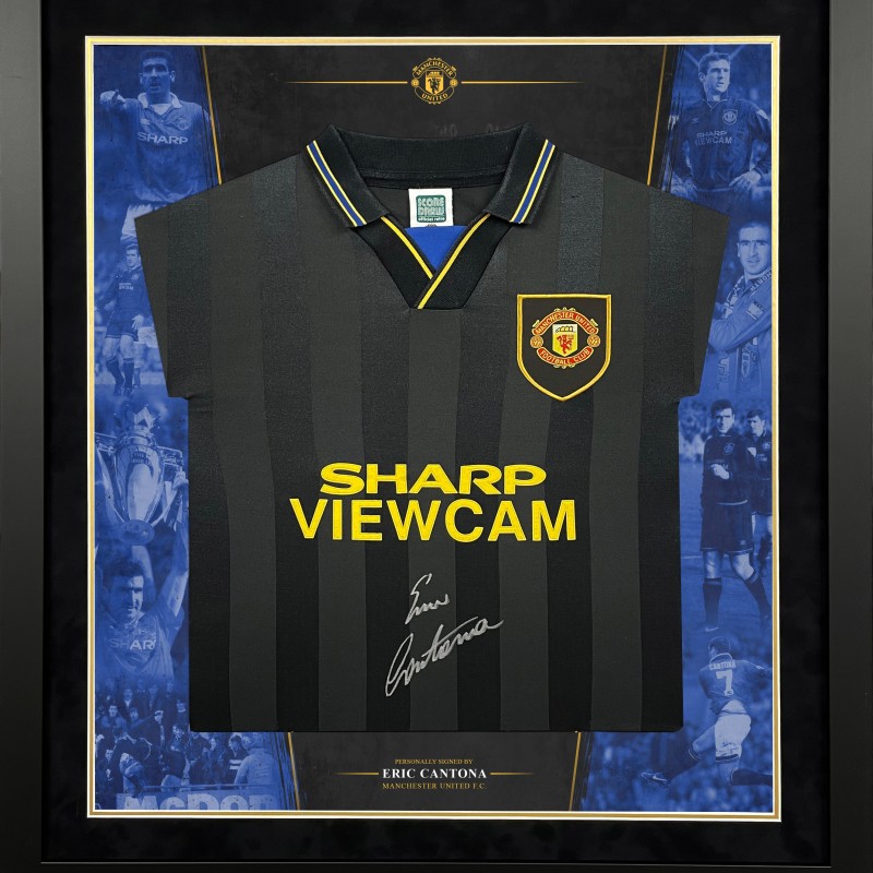 Eric Cantona Signed Official Replica Manchester United 1994 Shirt -  CharityStars