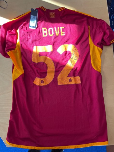 Bove's Signed Official Roma Shirt, 2023/24