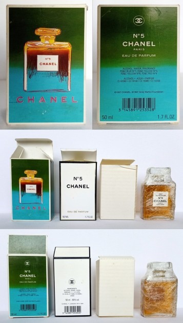Chanel Nr.5 Perfume Original Set of Five Items by Andy Warhol