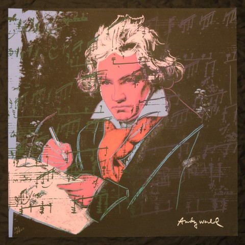 Andy Warhol "Beethoven" Signed Limited Edition with CMOA Stamp