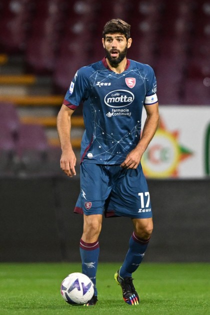 Fazio's Worn and Unwashed Shirt, Salernitana-Cremonese 2022 