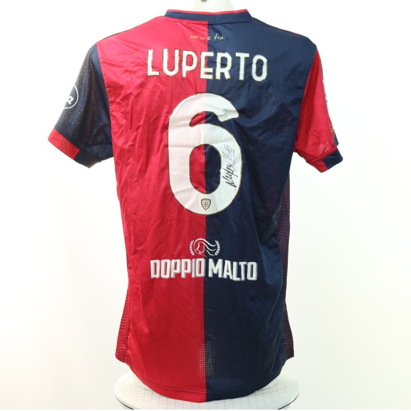 Maglia Luperto Unwashed, Cagliari vs Atalanta 2024 - Autografata