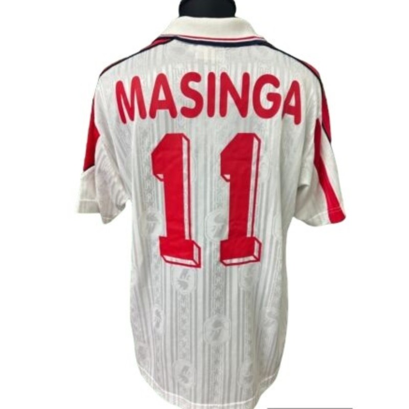Masinga's Bari Match-Issued Shirt, 1998/99