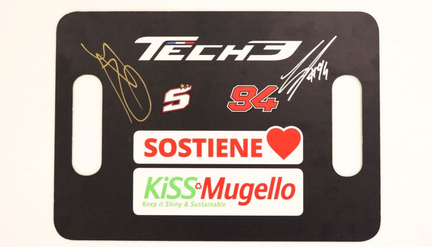 KiSS Mugello Tech 3 Banner - Signed by Zarco and Folger
