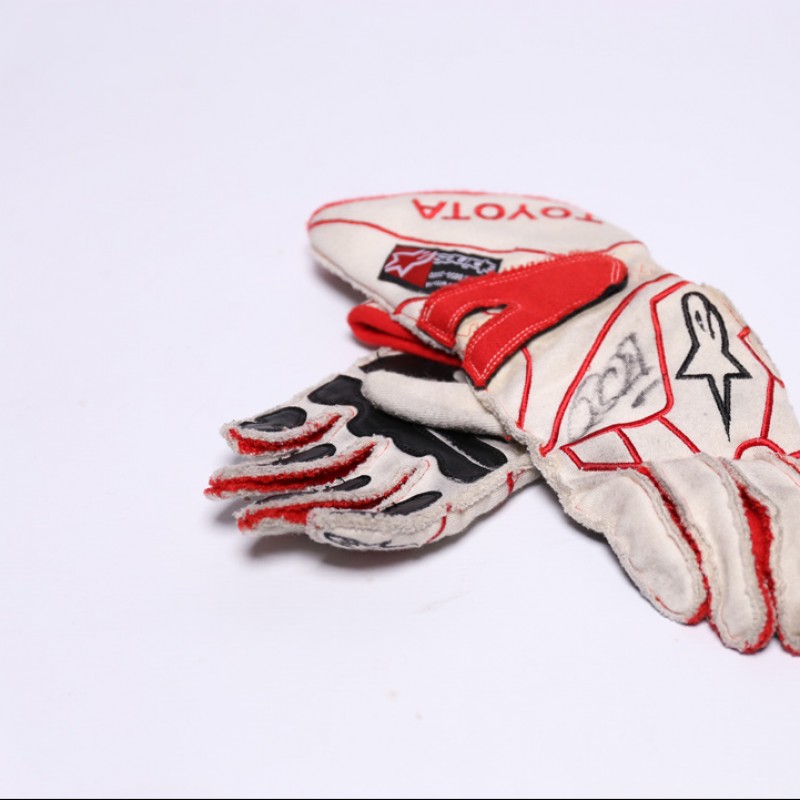 Signed Ralf Schumacher Toyota F1 Gloves